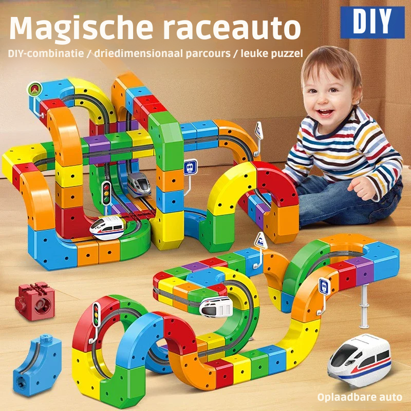 Tracki - Magnetische 3D Treinbaan Bouwset