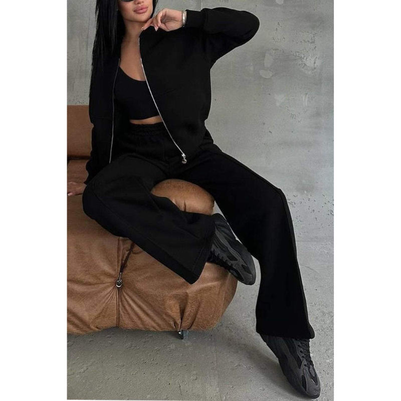 Rae Street Lounge Set – Tweedelig Damespak met Bomberjack & Wijde Jogger