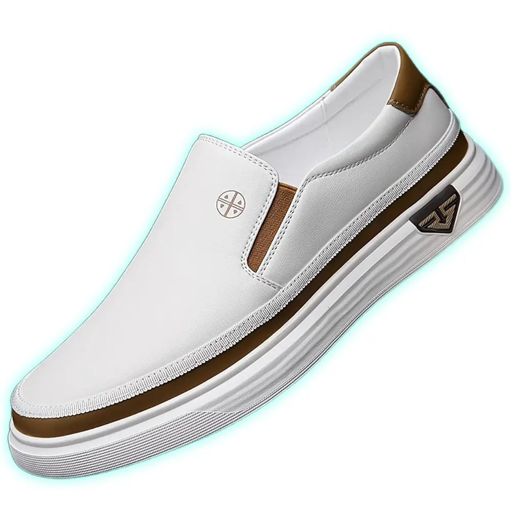 Jackson | Men’s Slip-On Loafers – White Casual Leather Sneakers TARHUS  Men Shoes
