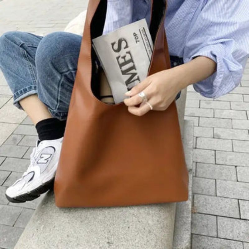 Debra – Sac cabas en cuir souple au design rectangulaire