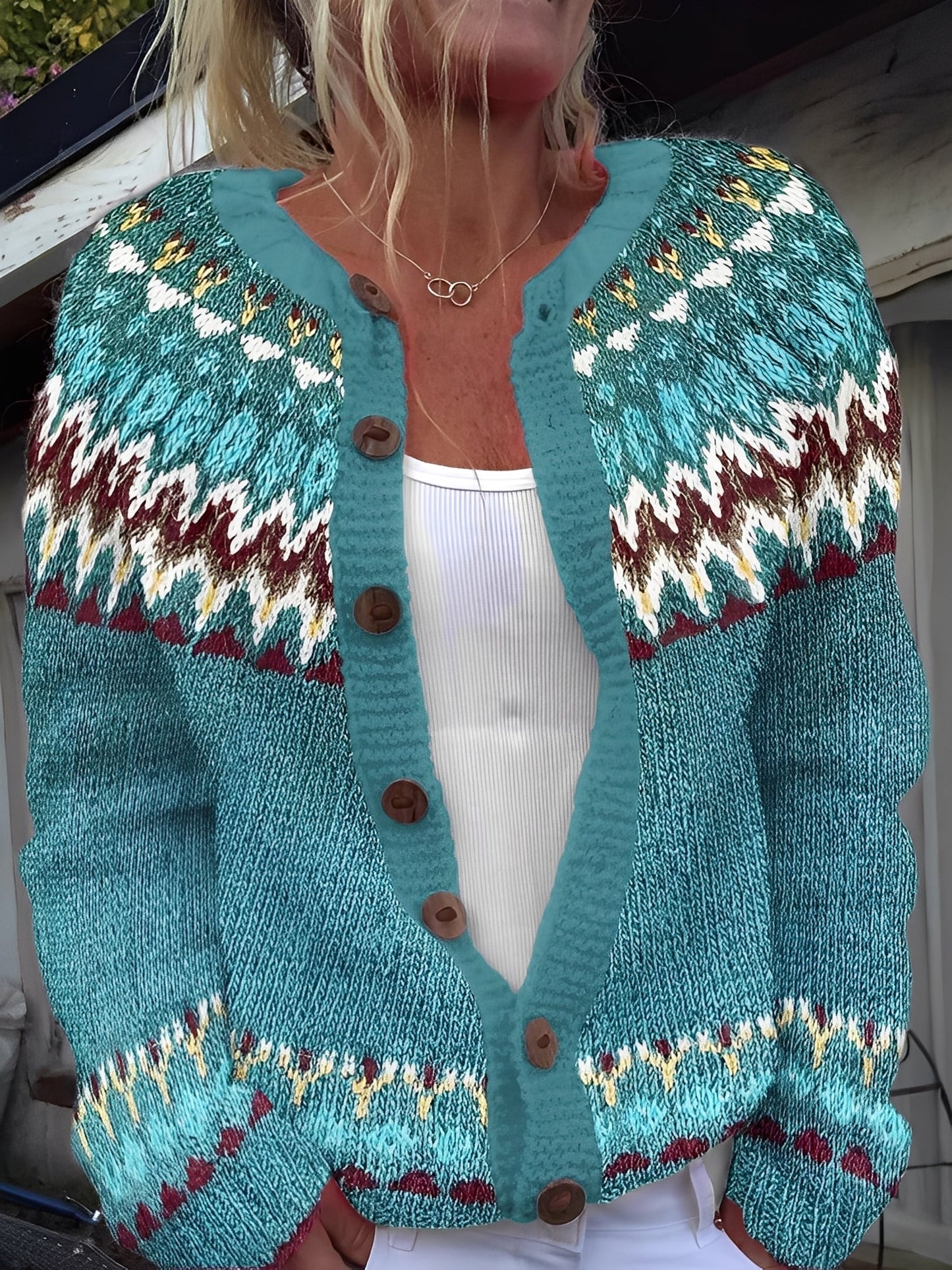 Ember – Cardigan Femme à Boutons – Maille Légère et Douce au Design Classique et Élégant