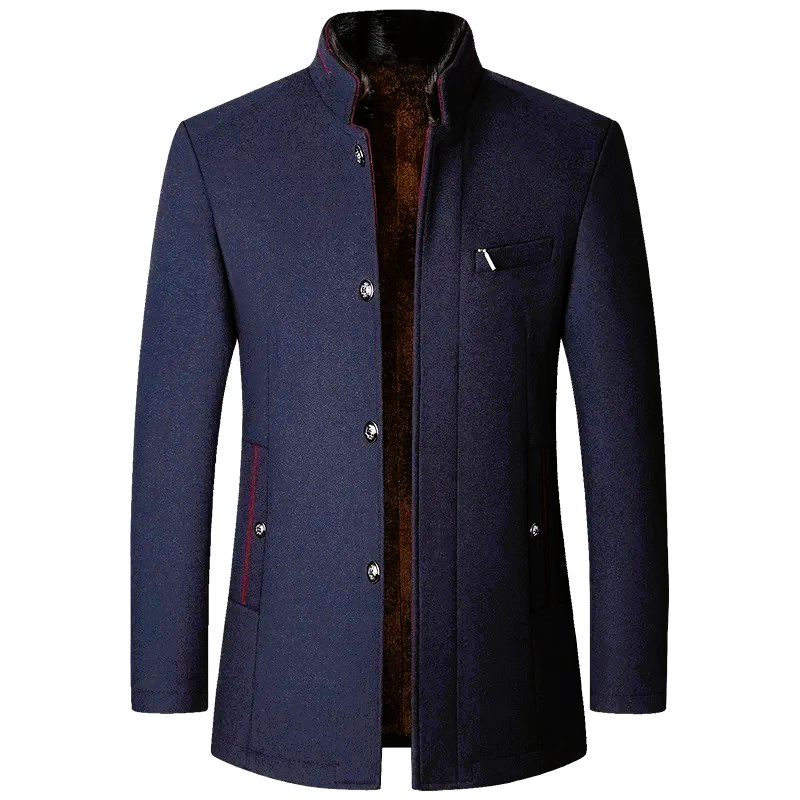 Maldini - Elegante Abrigo De Lana Con Botones Frontales