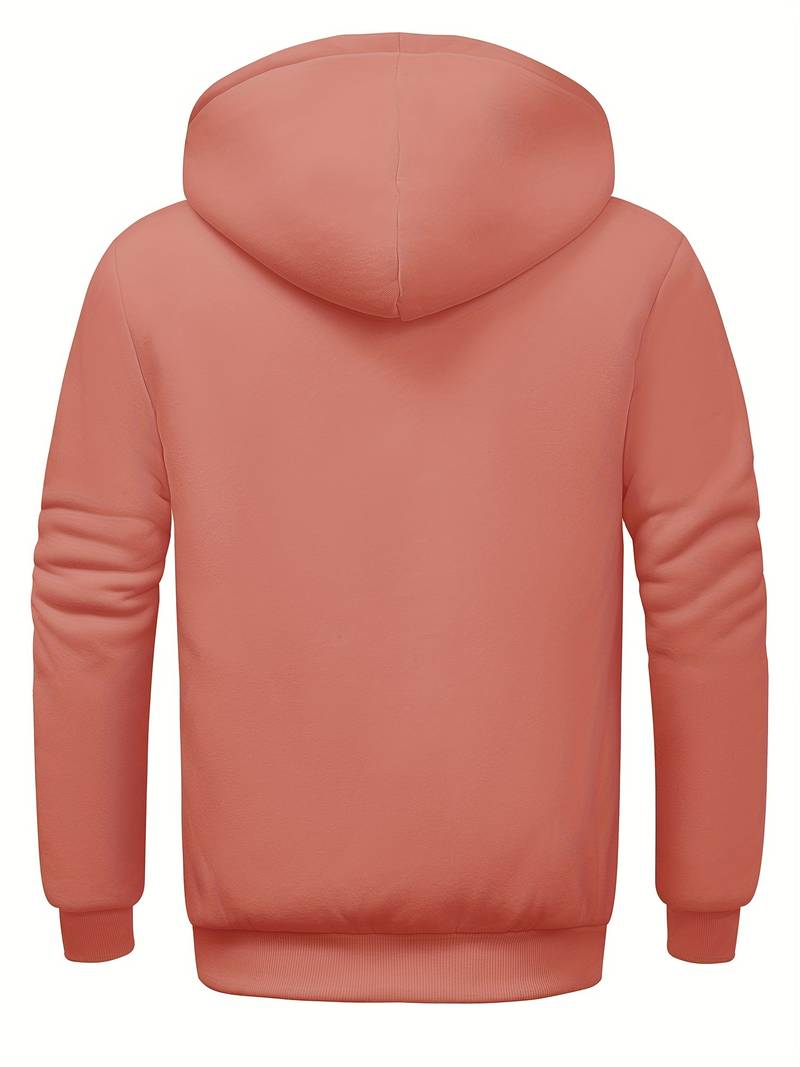 Sweat À Capuche Uni Avec Fermeture Zippée Pour Homme | Idéal Pour Un Usage Quotidien