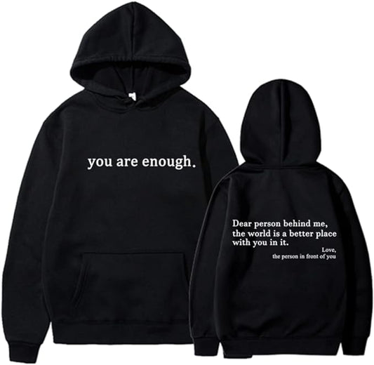 Inspirujący Cytat Unisex Bluza z Kapturem | Miękkie i ciepłe