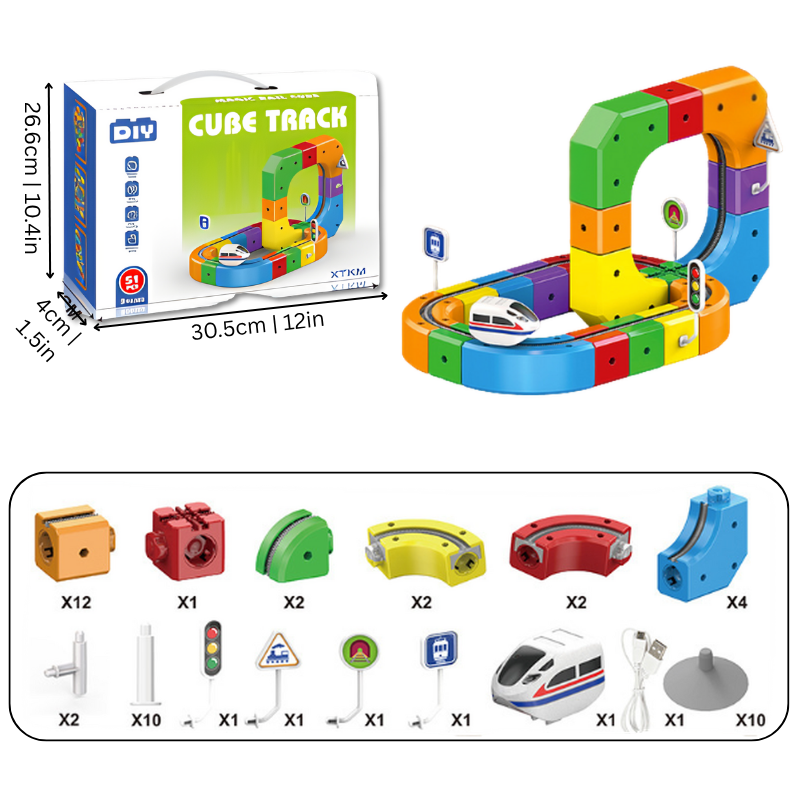 Tracki - Magnetische 3D Treinbaan Bouwset