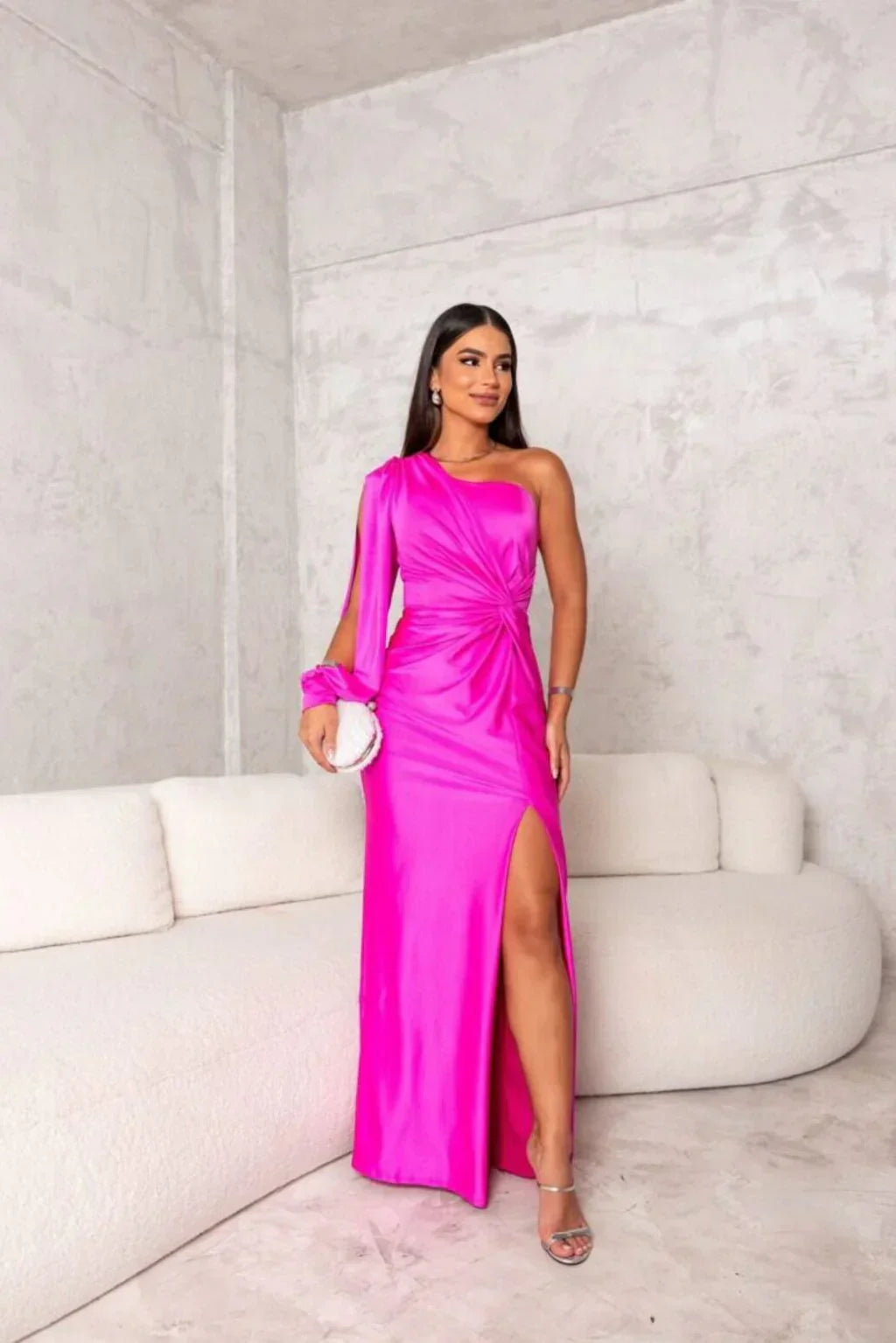 Odette - Elegante Maxi Jurk met Split voor Dames