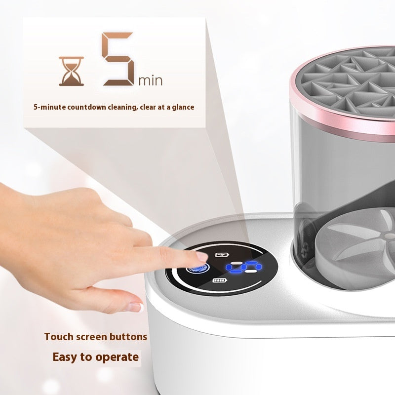 Rechargeable Electric Makeup Brush Cleaner Automatic Cleaning Tool Stand