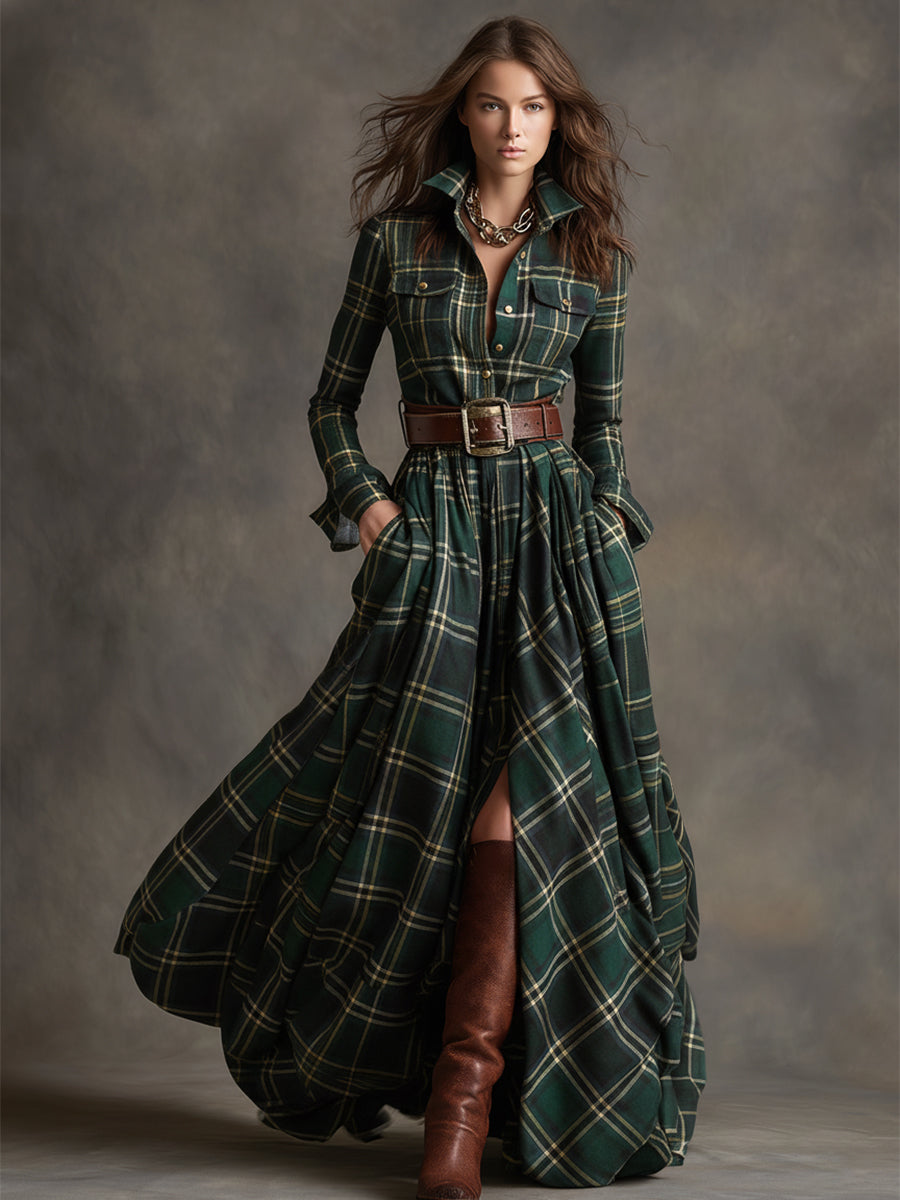 Scarlett | Hemdblusenkleid mit Gürtel