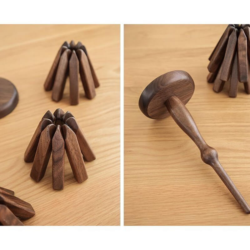 WalnussWunder / Künstlerisches Tischset aus Walnussbaum