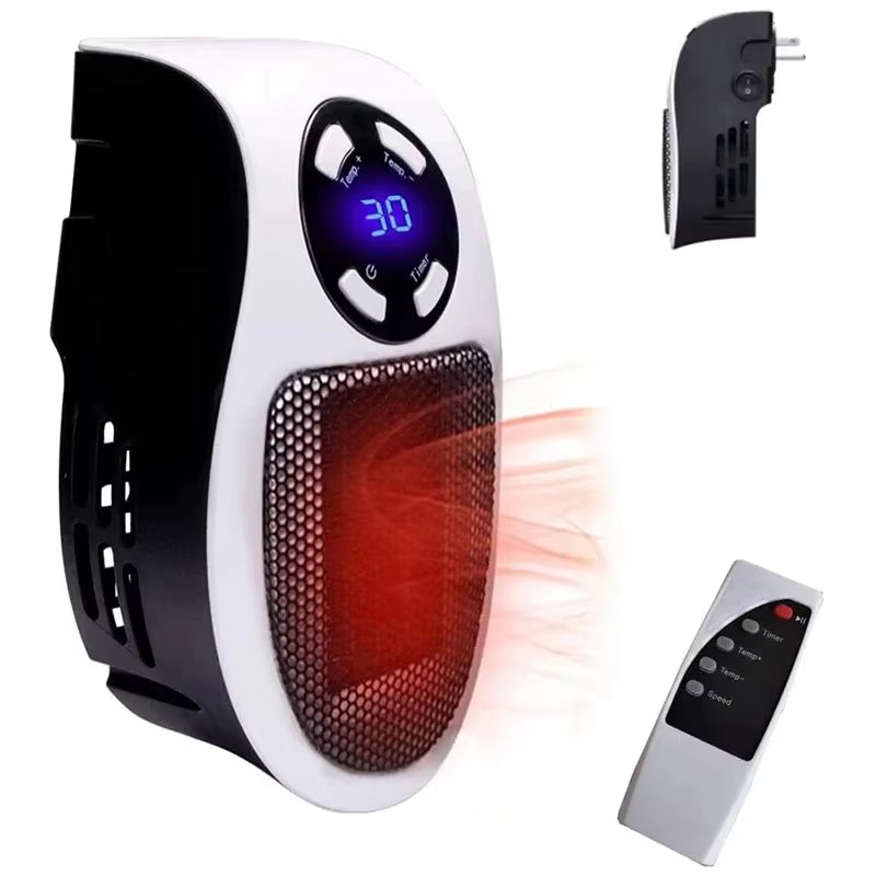 350W Portable Heater Electric Heater Convenient Room Heater Remote Control Wall Mounted Heater Winter Heating Home Appliance