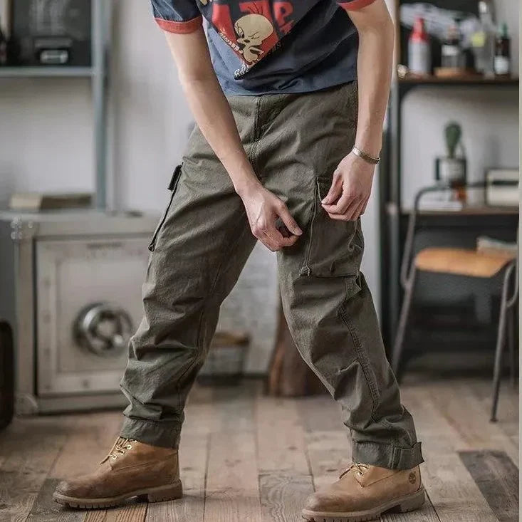 Breveno — Breathable Cotton Cargo Pants with Adjustable Fit