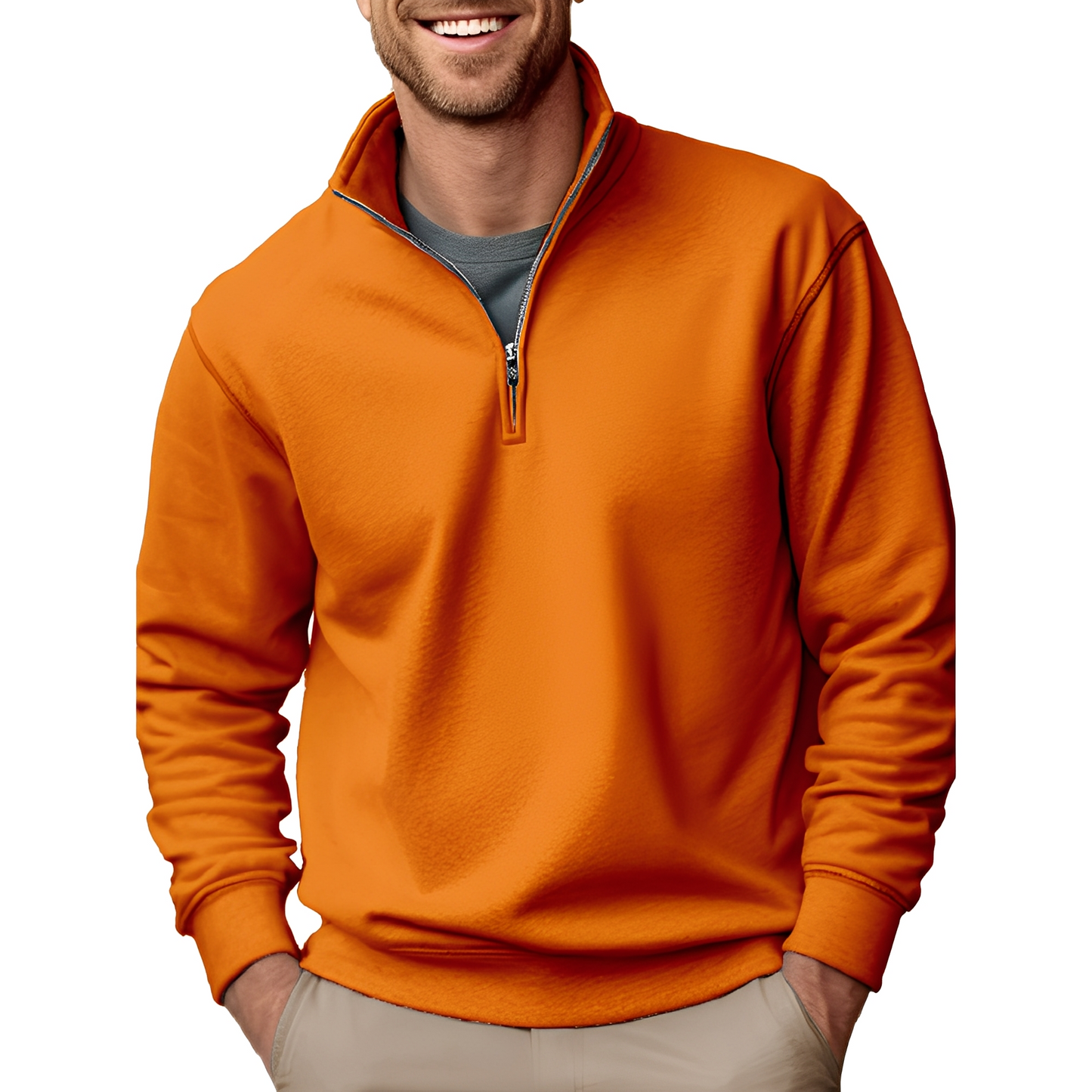 Pull Avec Demi-Fermeture Éclair Pour Hommes | Idéal Pour Le Quotidien
