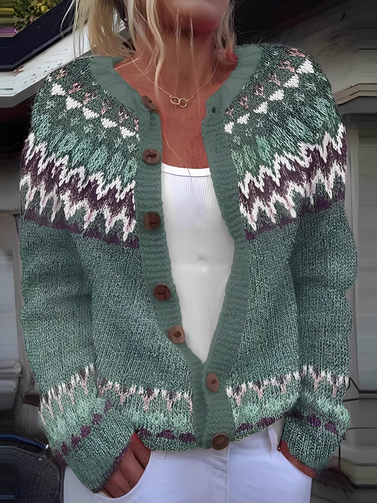 Ember – Cardigan Femme à Boutons – Maille Légère et Douce au Design Classique et Élégant
