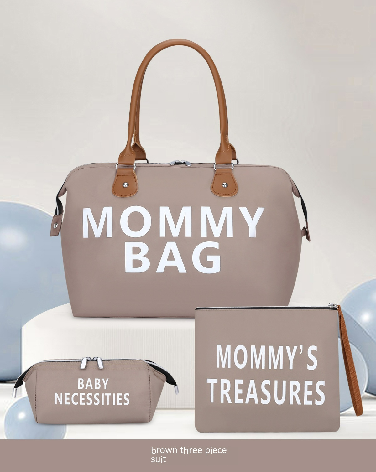 CarryAll – 3-Delige Mama Tas Set – Stijlvolle Complete Luiertas Oplossing