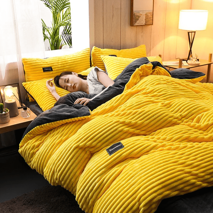Cozy Thick Winter Bedding Set – Warm Plush Comfort