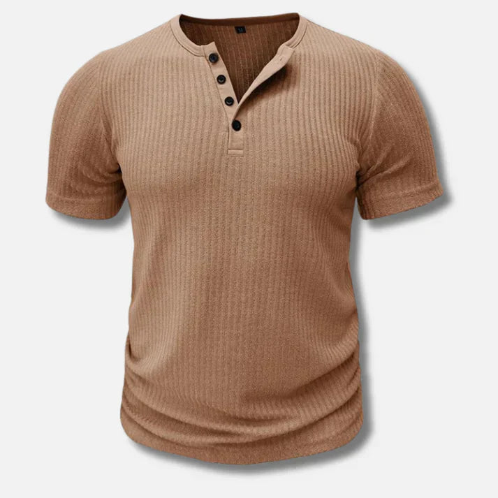 Amaury – T-shirt homme col Henley