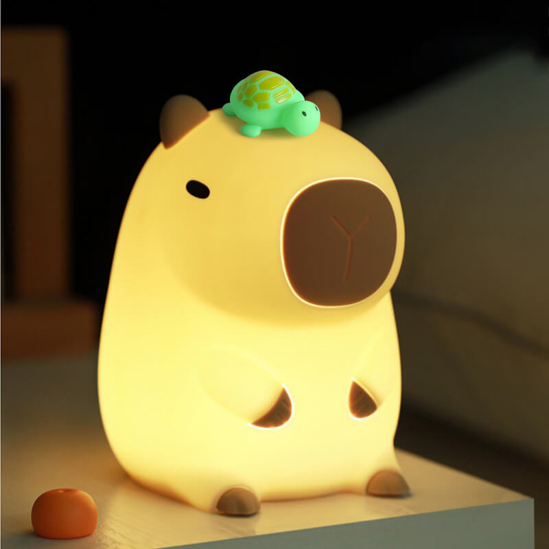 Capybara Squishy LED Nachtlicht Silikon