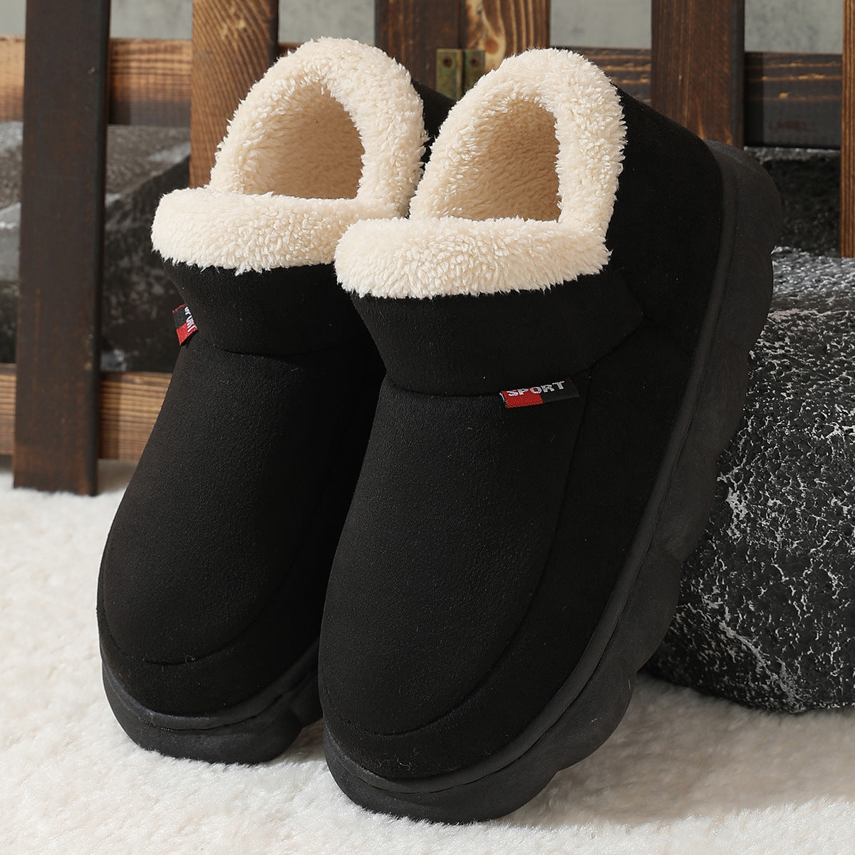 Dames Wintersneakers met Teddyvoering en Plateauzool