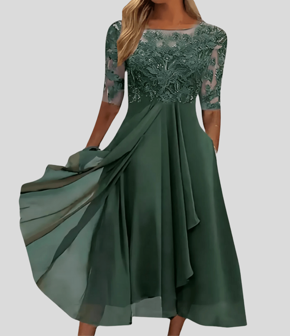 Rhonda - Lace Midi Dress