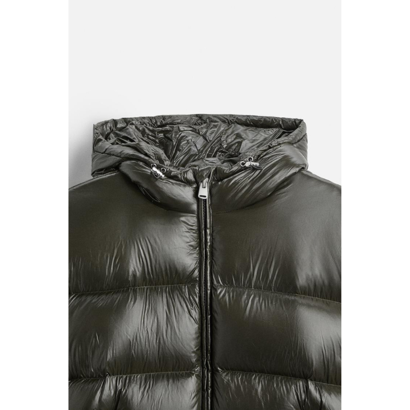 Heren Gewatteerde Puffer Jas met Capuchon