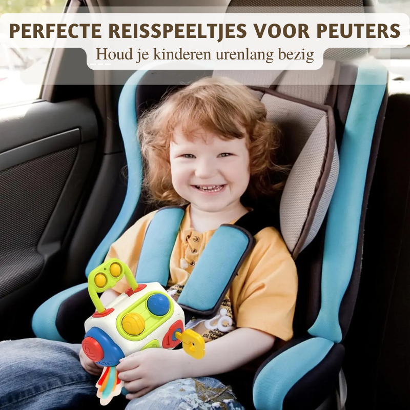 CuriousCube – Montessori Sensorische Activiteitenkubus voor Kinderen
