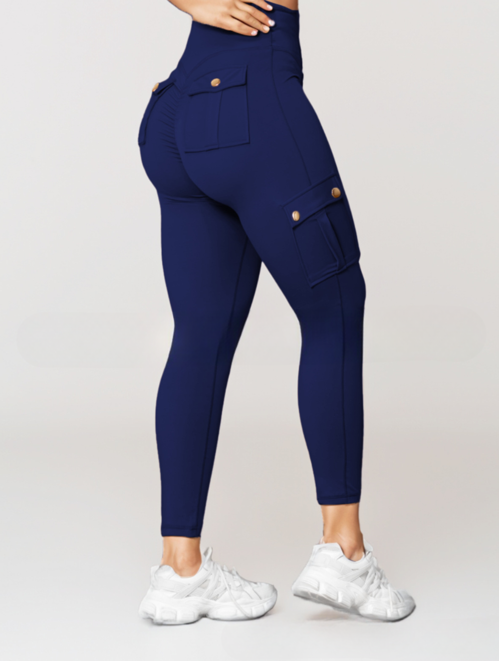 Alice – Pantalon taille haute tendance avec plusieurs poches et coupe décontractée