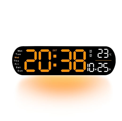 TimeLite™ - Verbesserte digitale Wanduhr mit großem Display