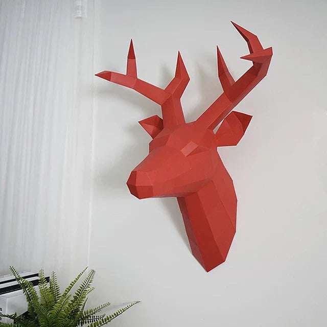 home & garden : RegalRoe - Antilopenkop Decoratie - Rood in Rood van Pantino