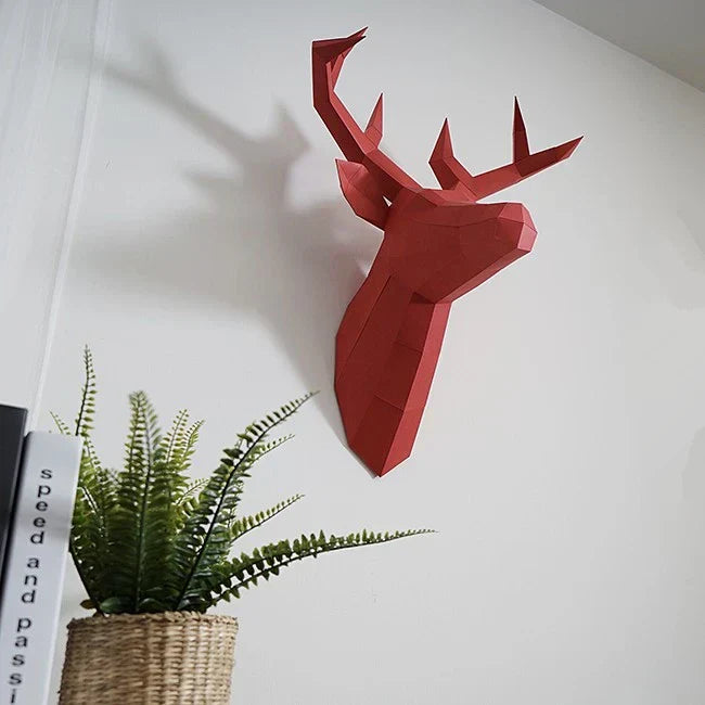 home & garden : RegalRoe - Antilopenkop Decoratie - Rood in van Pantino