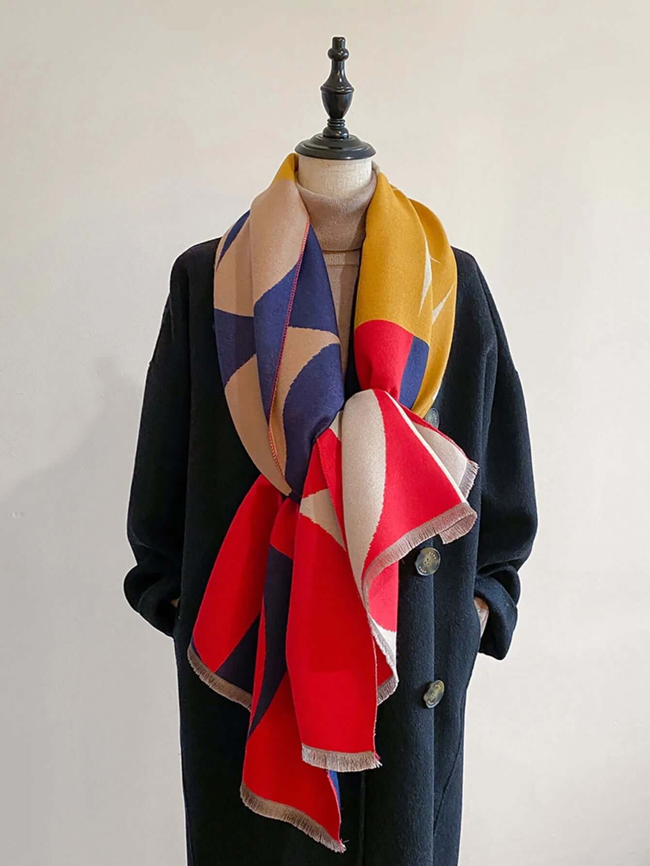 Women’s Reversible Winter Scarf – Soft & Warm Wrap