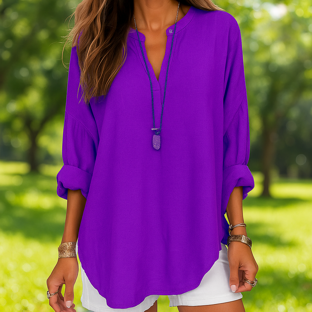 Loose Cotton Beach Shirt for Women | Breathable Cotton