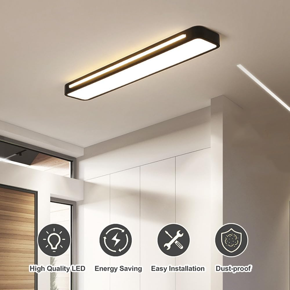 Nordelio Plafondlamp – Scandinavisch Minimalistisch Design met Slank LED-Profiel & Hoge Lichtopbrengst