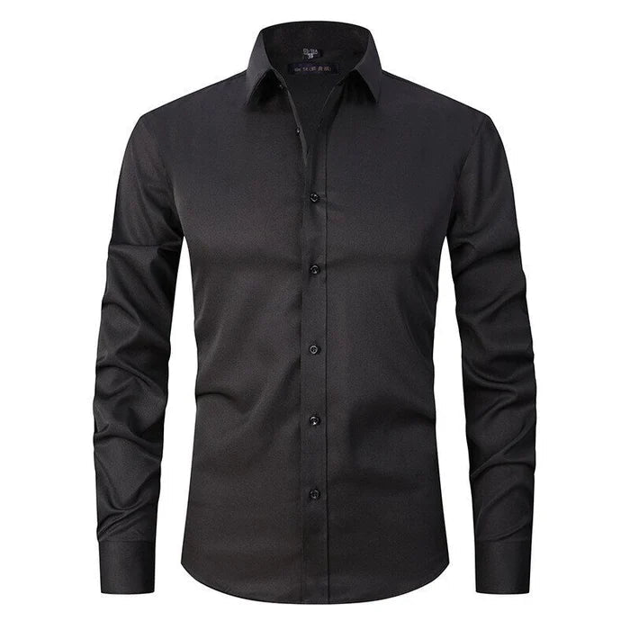 Thomas – Chemise élégante à manches longues avec bouton et col pointu classique