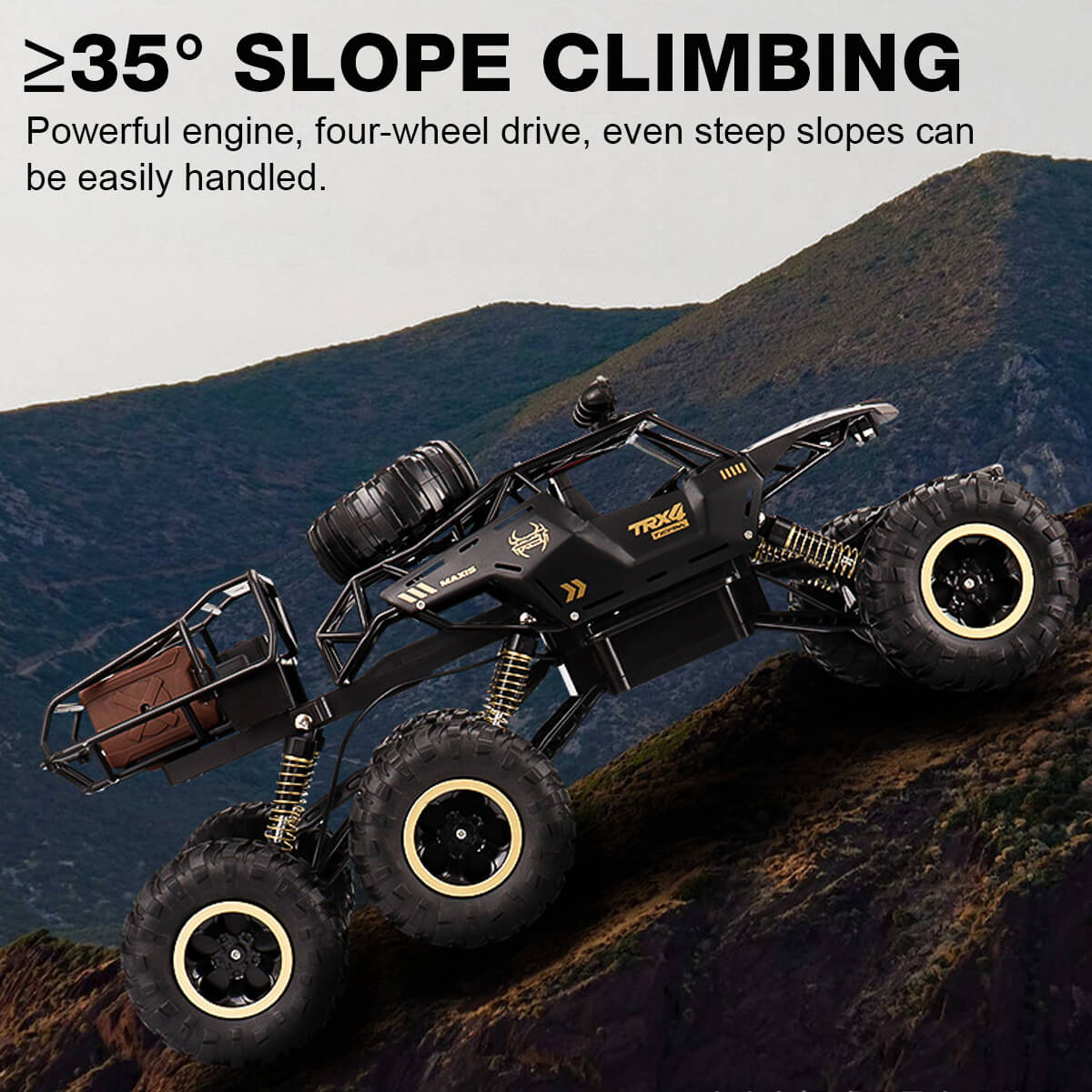 6-Wiel RC Monster Truck – Off-Road 1/12 Schaal Met Geavanceerde 2.4GHz Technologie en Hoge Snelheid