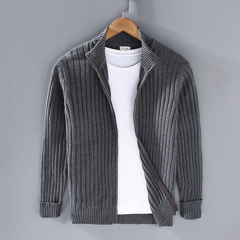 Mathieu – Veste zippée homme d’hiver col montant