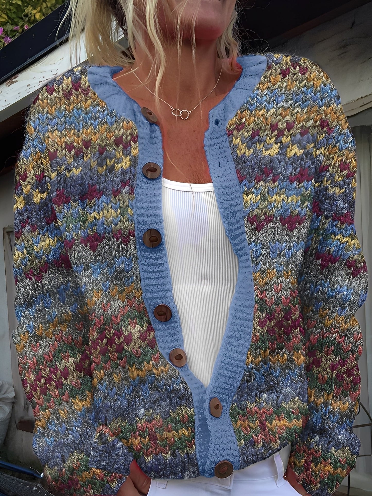 Ember – Cardigan Femme à Boutons – Maille Légère et Douce au Design Classique et Élégant