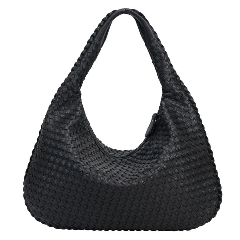 Alina – Sac bandoulière hobo avec design patchwork et ouverture zippée