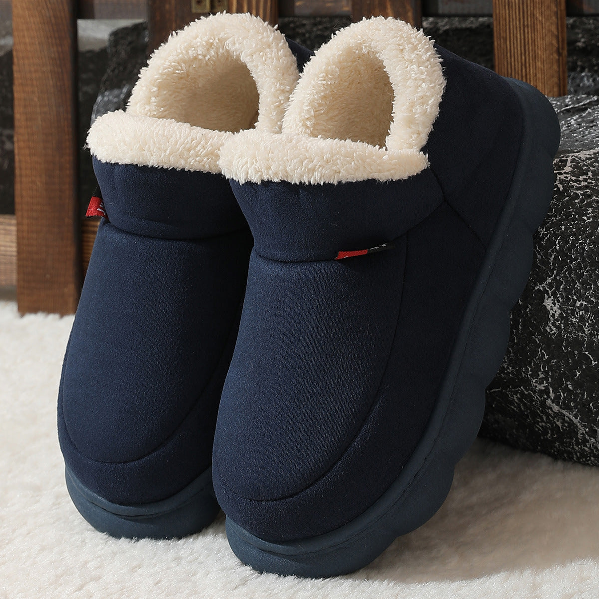 Dames Wintersneakers met Teddyvoering en Plateauzool