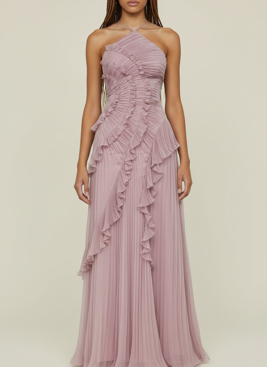 Serena – Ocean Whirlpool Maxi Dress