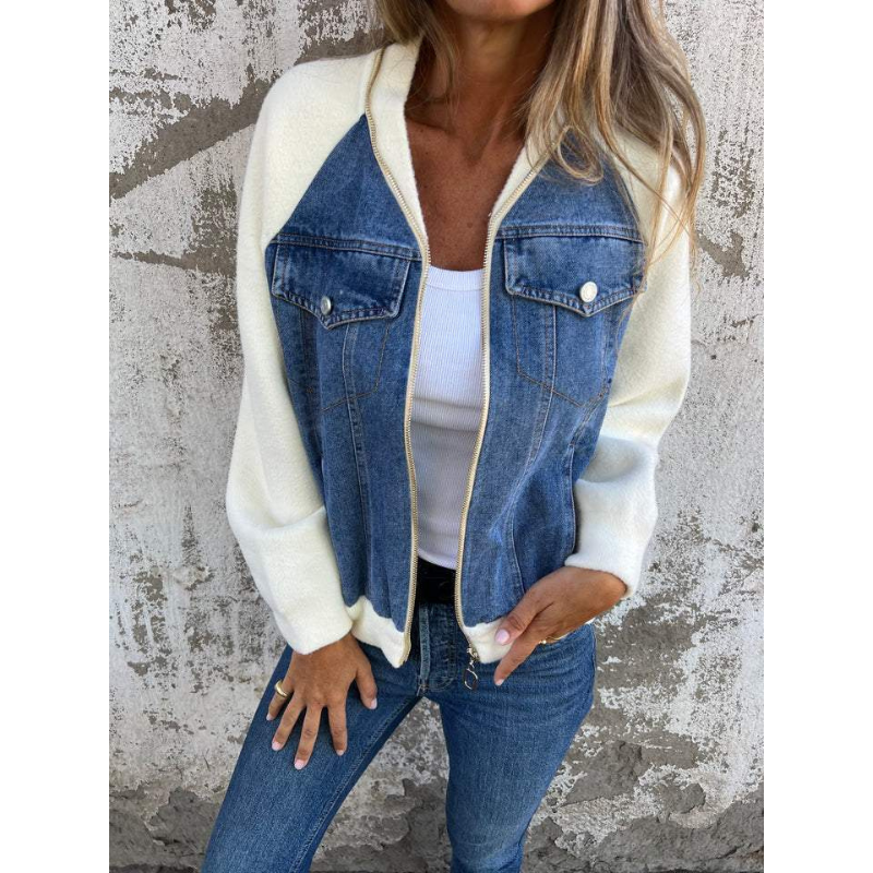Sienna V-Neck Dames Jacket – Lichtgewicht Herfstjas met Moderne Pasvorm