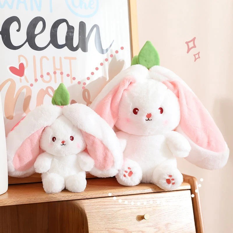 StrawberryBunny – Aardbei & Wortel Veranderbare Plysch Kanin