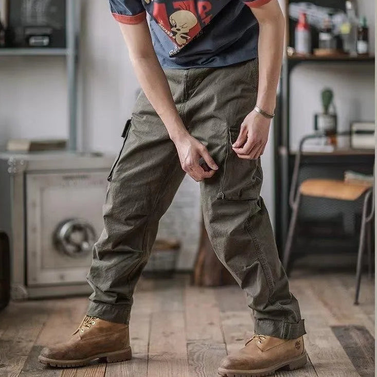 Breveno — Breathable Cotton Cargo Pants with Adjustable Fit