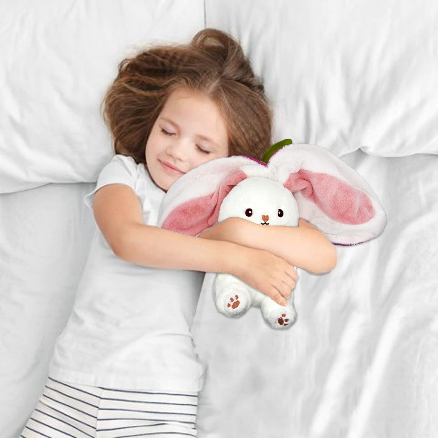 StrawberryBunny – Aardbei & Wortel Veranderbare Plysch Kanin