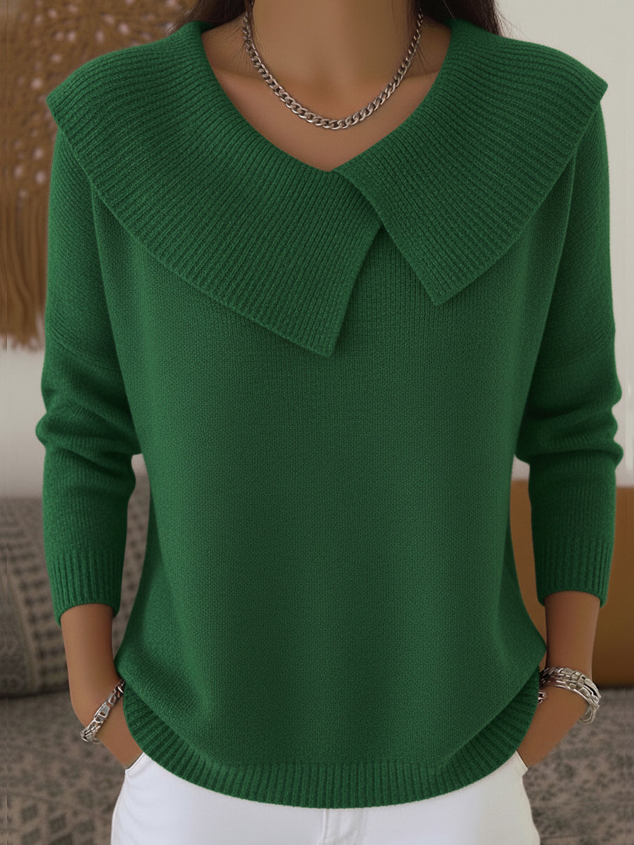 Emilia CozyKnit | Warmer Pullover mit Softkragen