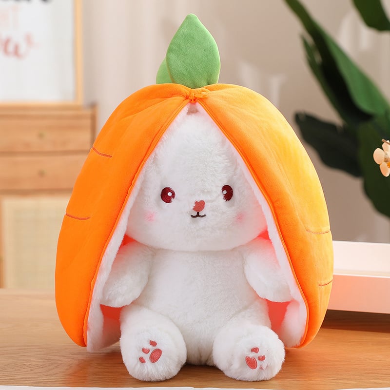 StrawberryBunny – Aardbei & Wortel Veranderbare Plysch Kanin