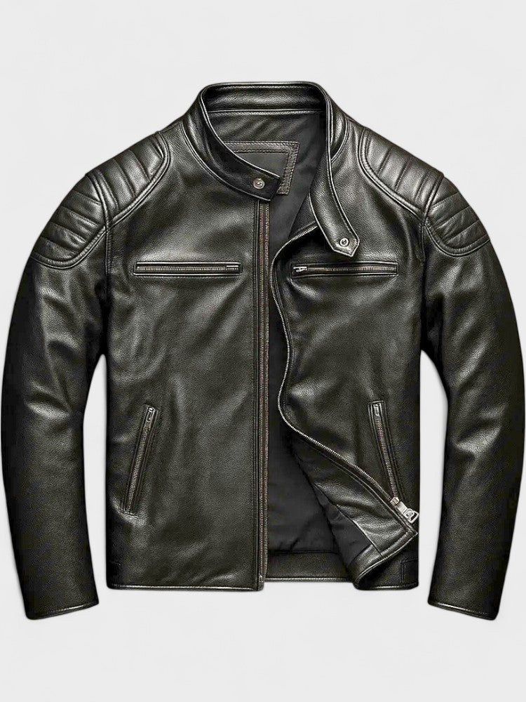Javier | Chaqueta De Cuero Impactante