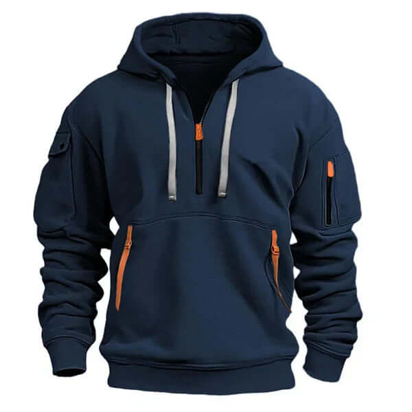 Half-Zip Pullover Hoodie for Men - Image 5