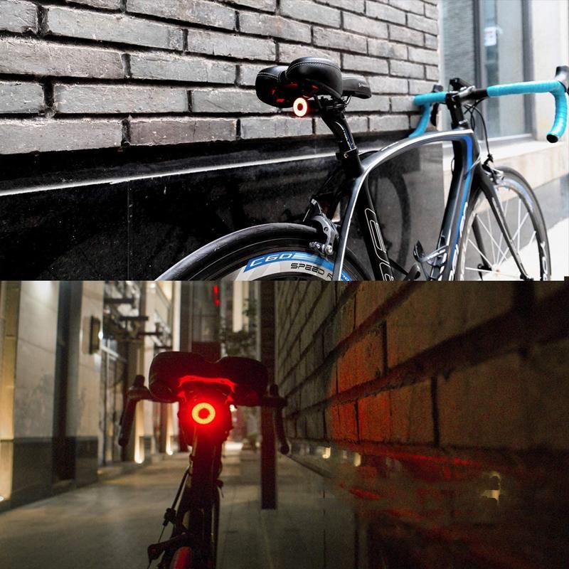 Intelligent cykelbaglygte med automatisk bremsefunktion