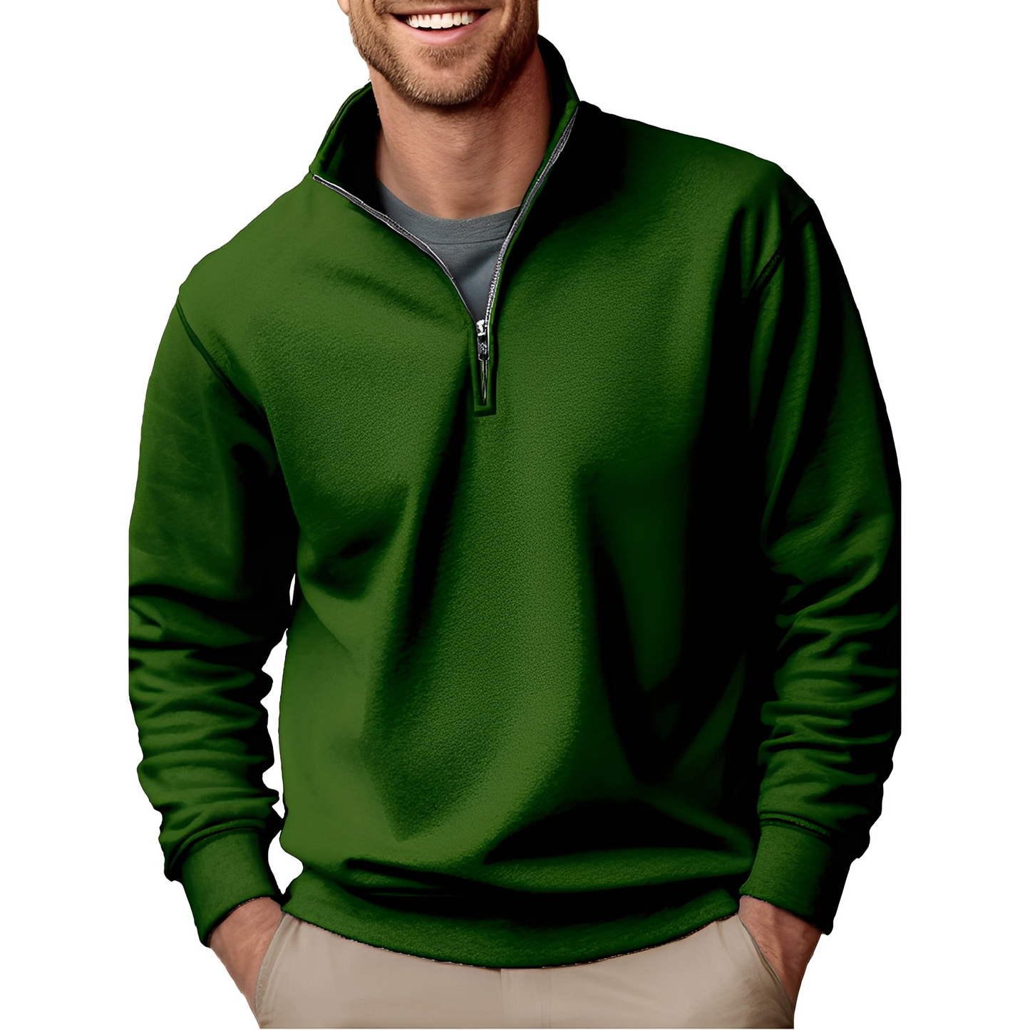 Pull Avec Demi-Fermeture Éclair Pour Hommes | Idéal Pour Le Quotidien
