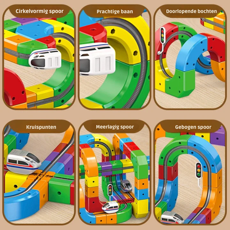 Tracki - Magnetische 3D Treinbaan Bouwset